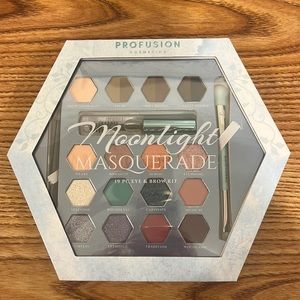 19 piece eye & brow kit 12 eye shadows